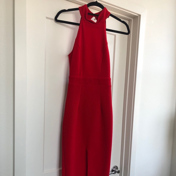 Beautiful red Midi backless dress - Picture 2 of 5